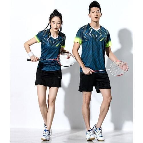Tennis Shirts Women / Men , Badminton Shorts Shorts , Shirt tennis Male , Table tennis Shirts Skirts , Ping Pong T-Shirt Blue
