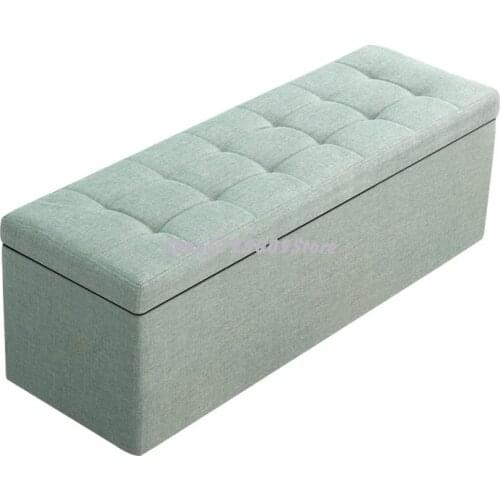Cloth Art Shoes Changing Stool Shoe Cabinet Can Sit Shoes Wearing Stool Household Sofa Rectangular Storage Fitting Room Bench Be