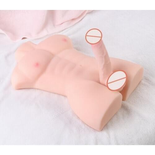 Women Masturbating Doll Realistic Full Silicone 3D torso Sex Doll For Women With Male Big Penis Anal Adult Toys Pussy