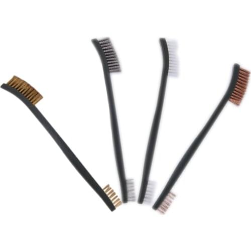 1pcs Double Ended Wire Brush Tool Gun Cleaning Tool Rifle Cleaning Tool With Brass Brush Rifle Cleaner Hunting Accessory