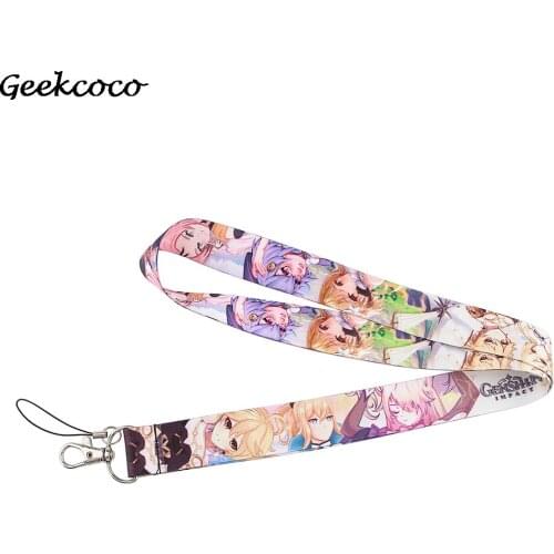 10pcs/lot J2070 Anime Lanyard Keychain keys Badge Mobile Phone Rope Kids Gifts Card Holder Cover With Cartoon Lanyard