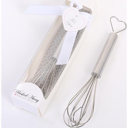 100pcs/lot Stainless steel Egg Beater Silicone Egg Beaters Hand Egg Mixer For Wedding party gift