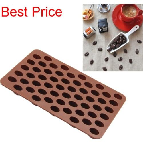400Pcs/Lot Coffee Sugar Cake Mold Home Mold Soap Molds Crafts Beans Chocolate DIY Candy Baking Silicone