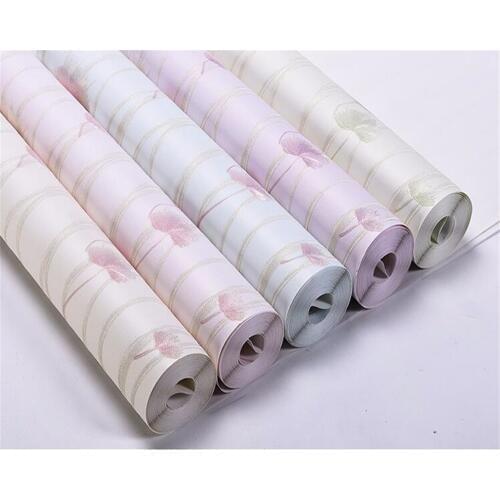 Beibehang Warm pink light blue garden dandelion 3d wallpaper high quality fine bedroom green wallpaper roll papel de parede