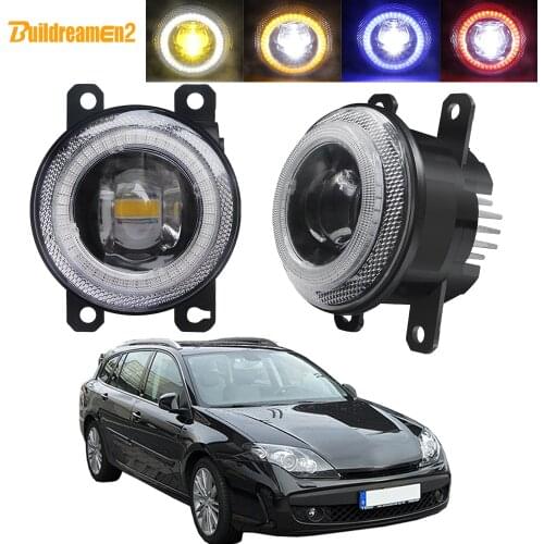 Car Fog Light Assembly LED Lens Angel Eye DRL Daytime Running Lamp 30W 8000LM 12V For Renault Laguna 3 / III Grandtour 2007-2012