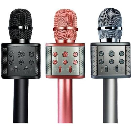 Wireless Microphone Karaoke Convenient Microphone for Home Ktv Outdoor Party Singing Anytime Anywhere