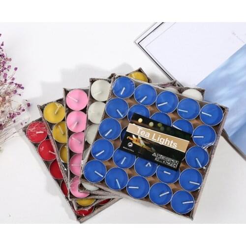 25Pcs Smokeless Candles Birthday Candle Floating Tealights Candle for Wedding Birthday Party Festival Brewing Tea Warm Tea Wax