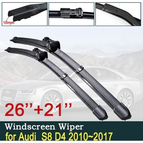 For Audi A8 S8 D4 2010~2017 Car Wiper Blades Front Windscreen Windshield Wipers Car Accessories 2011 2012 2013 2014 2015 2016
