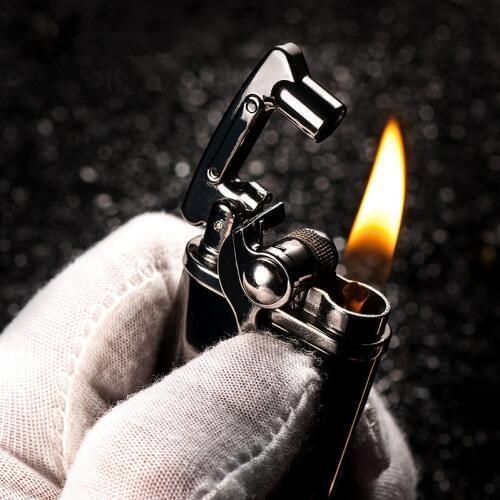 Chief Lighter Gasoline Kerosene Flint Petrol Vintage Cigarette Lighter Oil Petrol Refillable Cigarette Retro Men Gadgets Gift