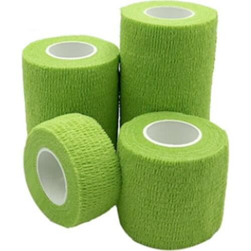 Hot Waterproof Medical Therapy Self Adhesive Bandage Muscle Tape Finger Joints Wrap First Aid Kit Pet Elastic Bandage 4 Colors