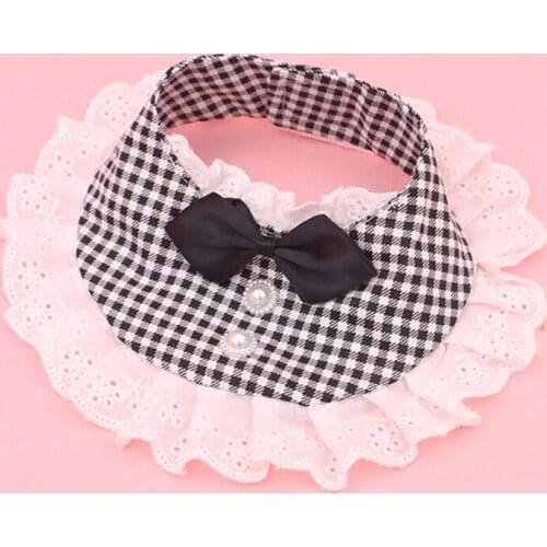 Cotton Washable Cute Dog Bandana Scarf Dogs Lace Bib Cute Puppy Cat Small Dog Bib Scarf Pet Saliva Towel Teddy Pet Accessories