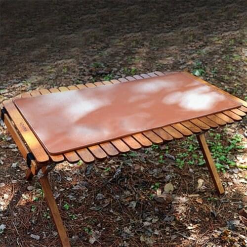 PU Leather Table Mat Outdoor Waterproof Oil-proof Camping Barbecue Picnic Food Pad Heat Insulation Mats Kitchen Tools