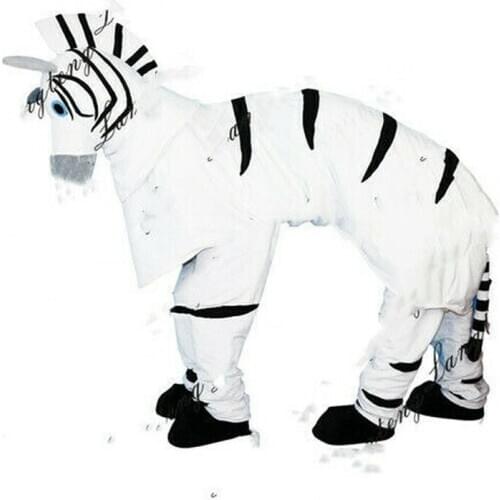 New Happy Carnival Mascot Halloween Cartoon Zebra Cosplay Performance Costume Adult Use Birthday Advertising Parade Set