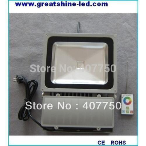 Best seller RF wireless control rgb 90w led flood light control range 100m used for high ways lighting