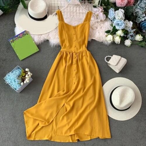 Летние платья на пуговицах Luvsecmin China At AliExpress