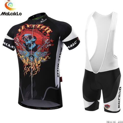 Malciklo 2019 Novel Men Cycling Jersey Sets Breathable Short Sleeves MTB Bike Clothing Uniforme Ciclismo Outdoor Bicycle Wear
