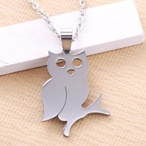 New Arrivals Metal Retro Cute Owl Pendant Necklace Long Sweater Chain Metal Jewelry Gift