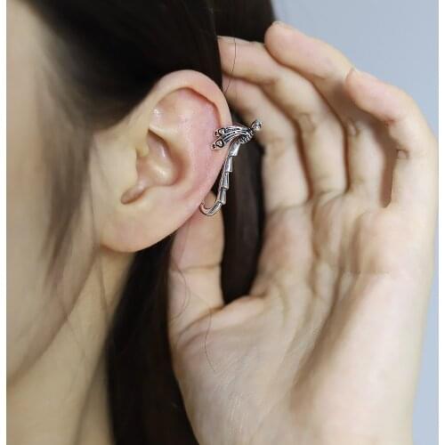 New Fashion Dragonfly Ear Cuffs Punk Goth Ear Cuff Clip Earrings for Women Earcuff No Piercing Fake Cartilage Earrings Jewelry