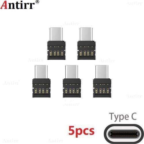 5pcs USB-C 3.1 Type-C Connector Type C Micro USB 2.0 Male to Female OTG Adapter Converter For Android Tablet Flash Drive U Disk