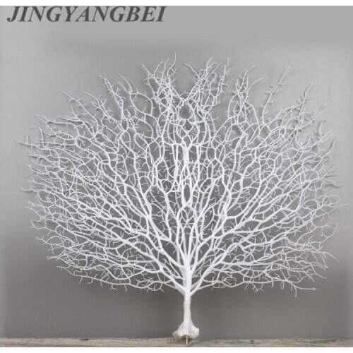 Plastic Artificial Peacock Coral Branch Home Decoration Fake Plant Wedding Flower Wall Material DIY Tree branch