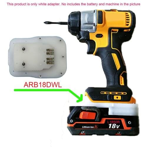 Dawupine ARB18DWL Adapter Converter use AEG RIDGID 18V Li-ion Battery on DE WALT 18V 20V Lithium Electric Power Tools