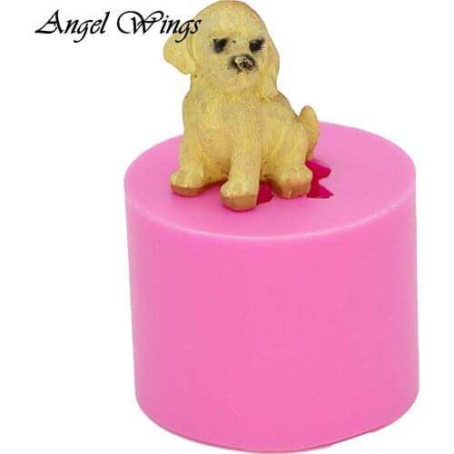 Dog silicone molds for 3D crafts Resin Clay Soap Mold Sugar Craft Molds DIY Cake DY0018