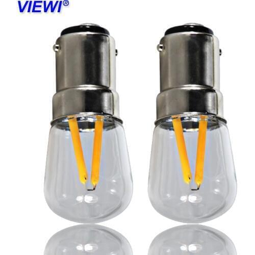 1X ampoule led filament bulb B15 BA15D candle light 110v 220v 12v power supply 1.5W 150 Lumens transparent shell spot home lamp