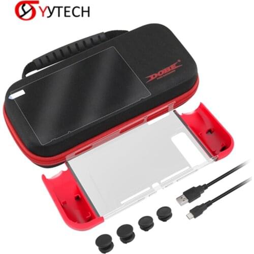 SYYTECH TNS-18110 Game Pack Kit Storage Bag TPU Case Screen Protector Film For Nintendo-Switch NS Game Accessories
