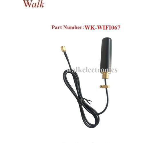 Screw mount small size waterproof outdoor use 2.4GHz wifi rubber antenna roof mount zigbee blue tooth car antenna