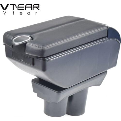 Vtear For Peugeot 301/citroen C-elysee Armrest Interior Center Console Storage Box Arm Rest Car-styling Decoration Accessories
