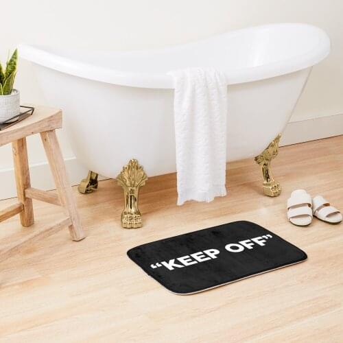 KEEP OFF - WHITE Bath Mat Hallway Carpets Anti-Slip Bath Floor Mat Animals Outdoor Rugs Front Door Mats