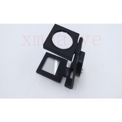 1 pcs Foldable Scale Magnifier LED Illumination Light Printing 10x Magnification Lupa Optical Lenses Magnifying Glass