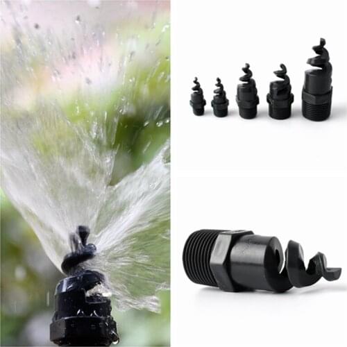 1Pc UPVC Male Thread Spiral Nozzle Connector Aquarium Expand Nozzle Garden Irrigation Dispersing Nozzle Fish Tank Hydroponics