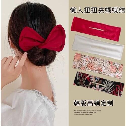 1pc Magic Hair Bun Maker Bud Hair Band Twist Diy Hairstyle Tool Butterfly Hair Band Women Hair Accessories Girl