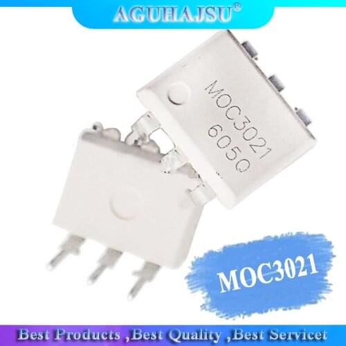 10PCS MOC3021 3021 DIP6 Two-way thyristor optocoupler New Original