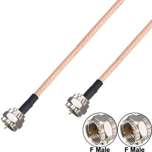 100 Pieces F male plug to F male plug RF connector Pigtail Cable RG316 10cm Extension Cable