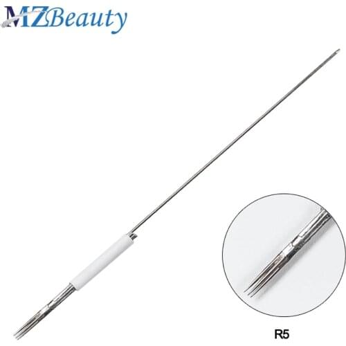 100pcs x 5R Professional Sterilized Permanent Make up Needle Round 5 needle For permanent makeup machine 5RL