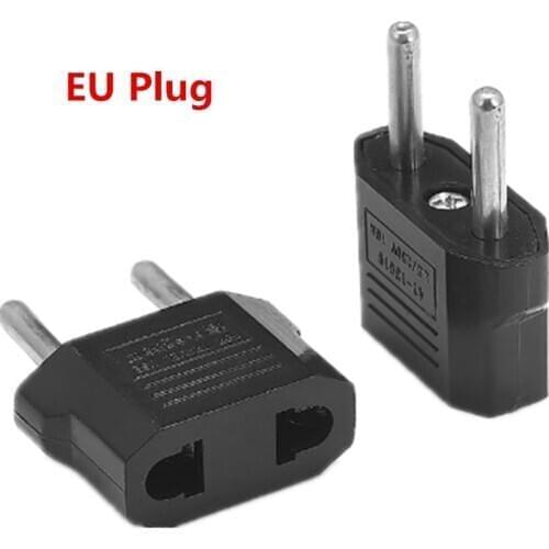 1000pcs EU European Plug Power Adapter American US To EU Euro European Travel Plug AC Adapters Electrical Outlet Power Sockets