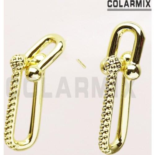 4 Pairs U shape Dangle earrings Pave zirconia star earrings women jewelry Drop earrings Gift for women jewelry Fashion41294