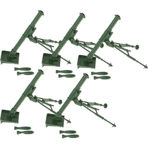 5pc Military Mortar Toys Sand Table Model Layout for Soilder Men