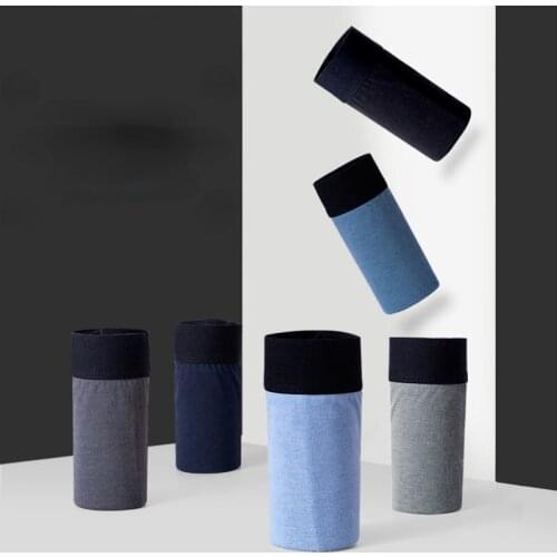 6pcs Mens Panties Boxer Shorts Cotton Panties Sexy Mid-Waist Breathable Underpants U Pouch Underwear Briefs Plus Size L-3XL