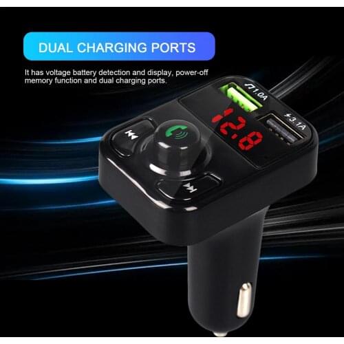 Car MP3 Player Car Hands-free FM Transmitter Bluetoot Car Charger Car Cigarette Lighter Mobile Charger Adapter Kit
