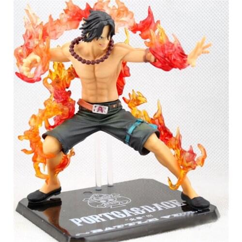 ZERO Portgas D Ace Battle Ver. Fleam PVC Action Figure Model Toys with Original Box 14cm