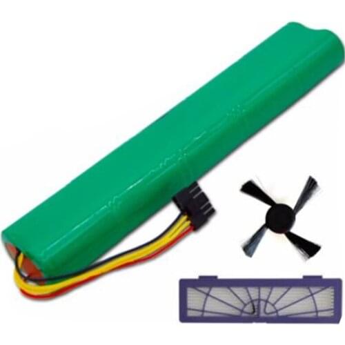 3Pcs/Lot Hepa Filter+Side Brush+Battery 4500Mah 12V Ni-Mh Cleaner Battery for Neato Botvac 70E 75 80 85 D75 D85 Vacuum Cleaners
