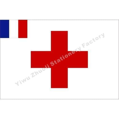 France Embleme Societe des Oeuvres de Mer Flag 150X90cm (3x5FT) 120g 100D High Quality Banner Free Shipping