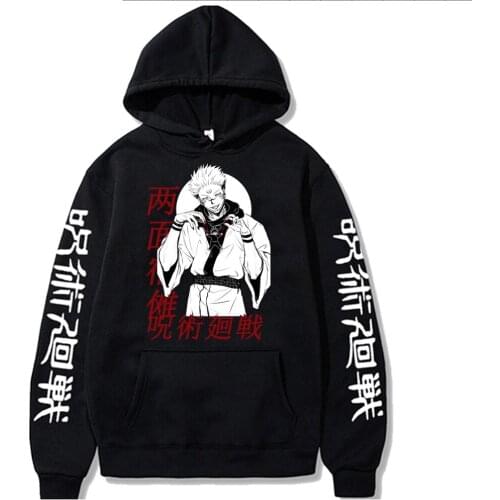 Jujutsu Kaisen Hoodies Pullover anime clothes Hooded Harajuku Ryomen Sukuna Sweatshir Men Women Unisex Streer Style Top