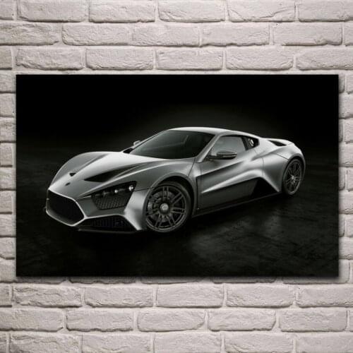 St1 supercar sport car living room decoration home wall art decor wood frame fabric posters prints KH429