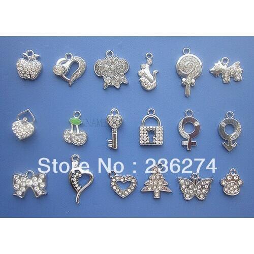 M41 Wholesale 100 Pcs/Lots Mix DIY Rhinestone Charms Hang Charm pendant bead