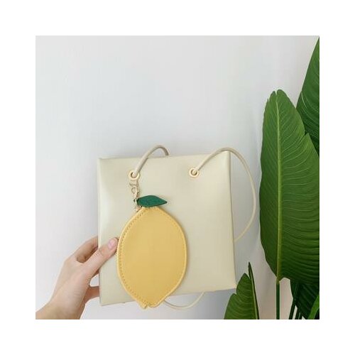 Lemon small bag 2021 new popular niche all-match shoulder bag premium temperament messenger apple small square bag