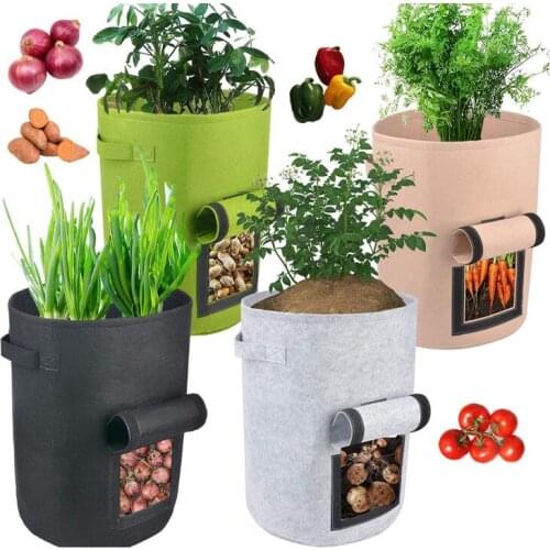 Plant Grow Bags Home Garden Potato Pot Greenhouse Vegetable Growing Bags Moisturizing Jardin Vertical Garden Bag Tools